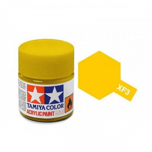 TAMIYA XF-3 YELLOW - ACRYLIC PAINT MINI (FLAT) 10ML